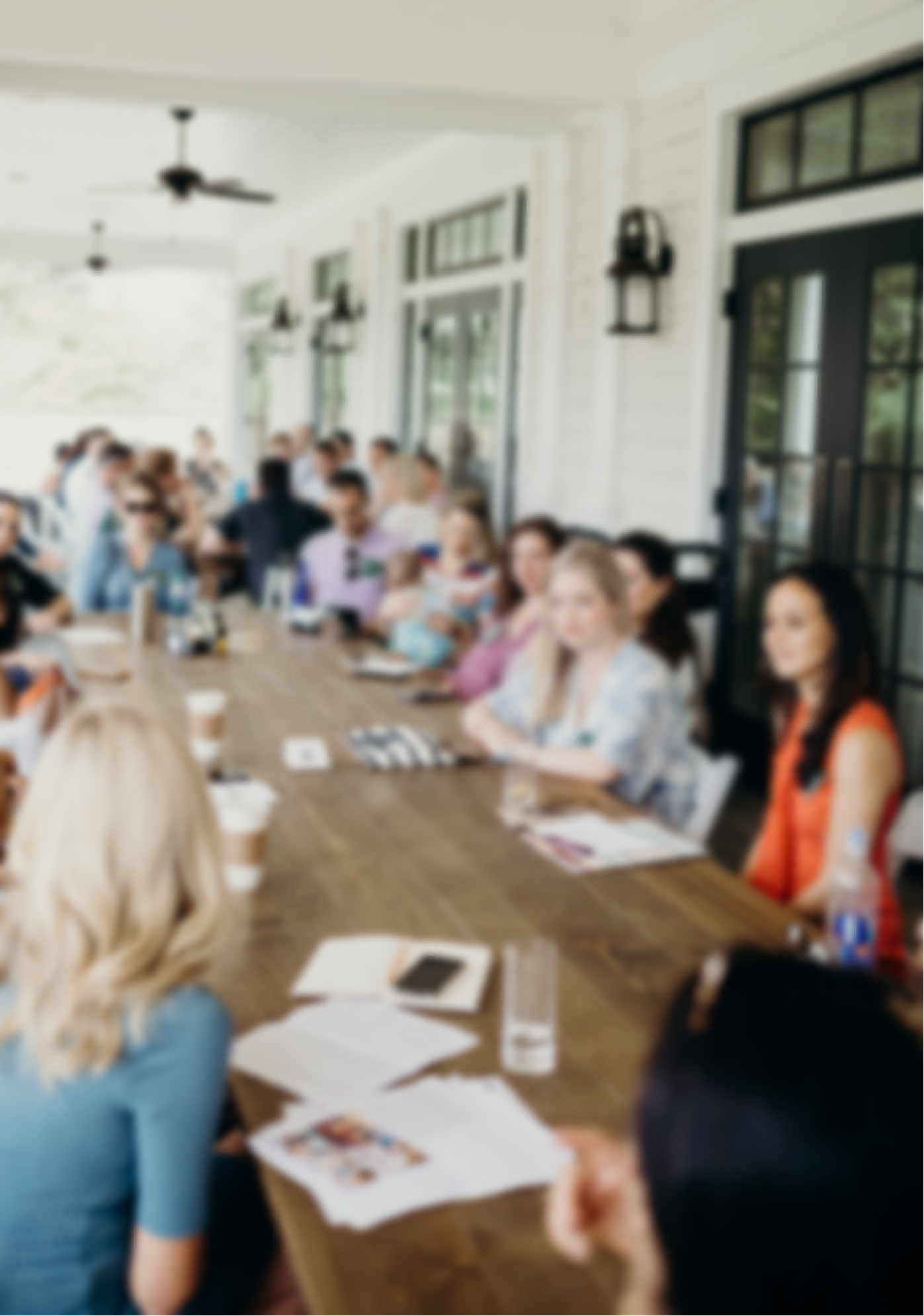 Gathering around the conference table